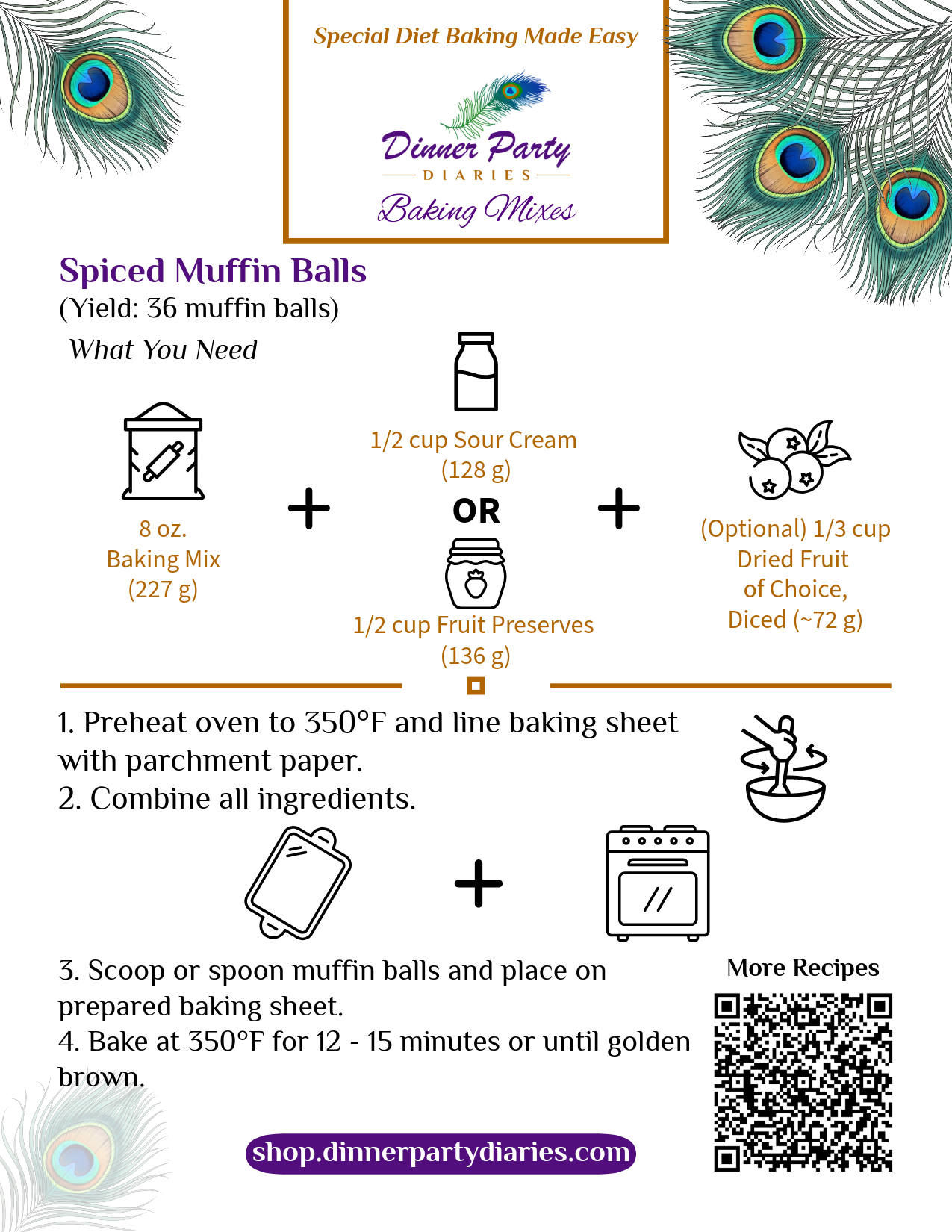 Spiced Muffin Ball Baking Mix