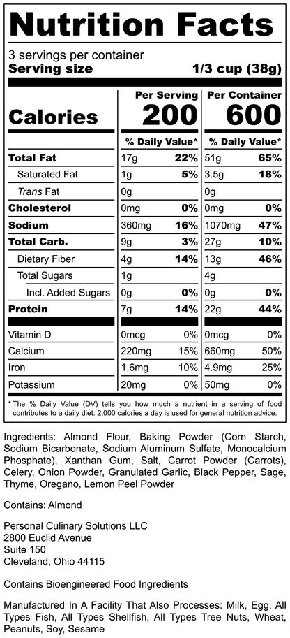 Classic Herb and Vegetable Baking Mix